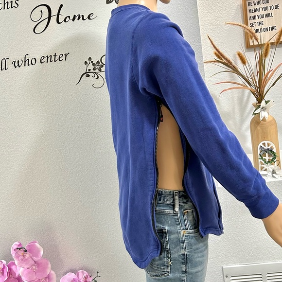 Nike Air Pivot V3 Sweatshirt Men's Size S Small Basketball Blue Black Side Zip - Picture 4 of 9